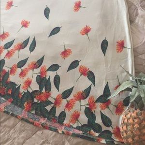Lularoe NWT Floral Dipped Ombré Cream Large Maxi