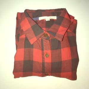 Small- Flannel W/ lace backing.
