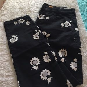 Pilcro flower pants