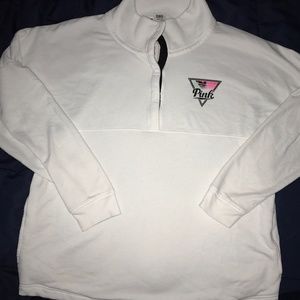 VS Pink Quarter Zip Sweatshirt - Large