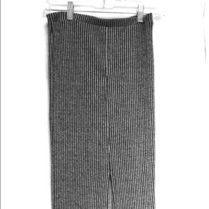 Midi stretch fabric fall skirt