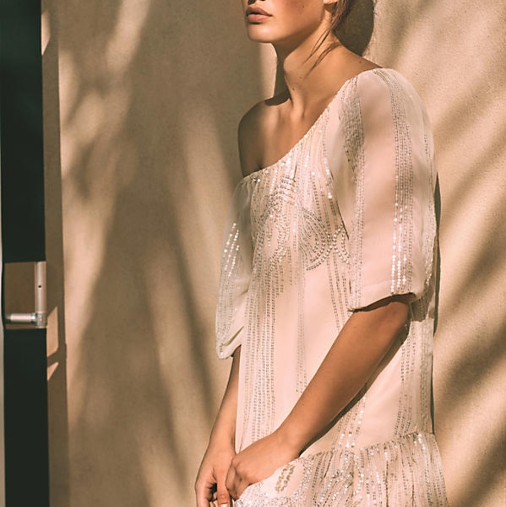 Beaded Sands Ivory Dress