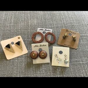 5 pairs of cute earrings