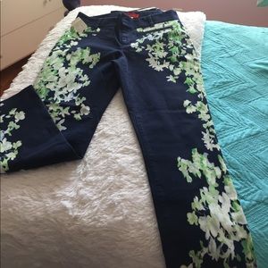 Flowers blue pants
