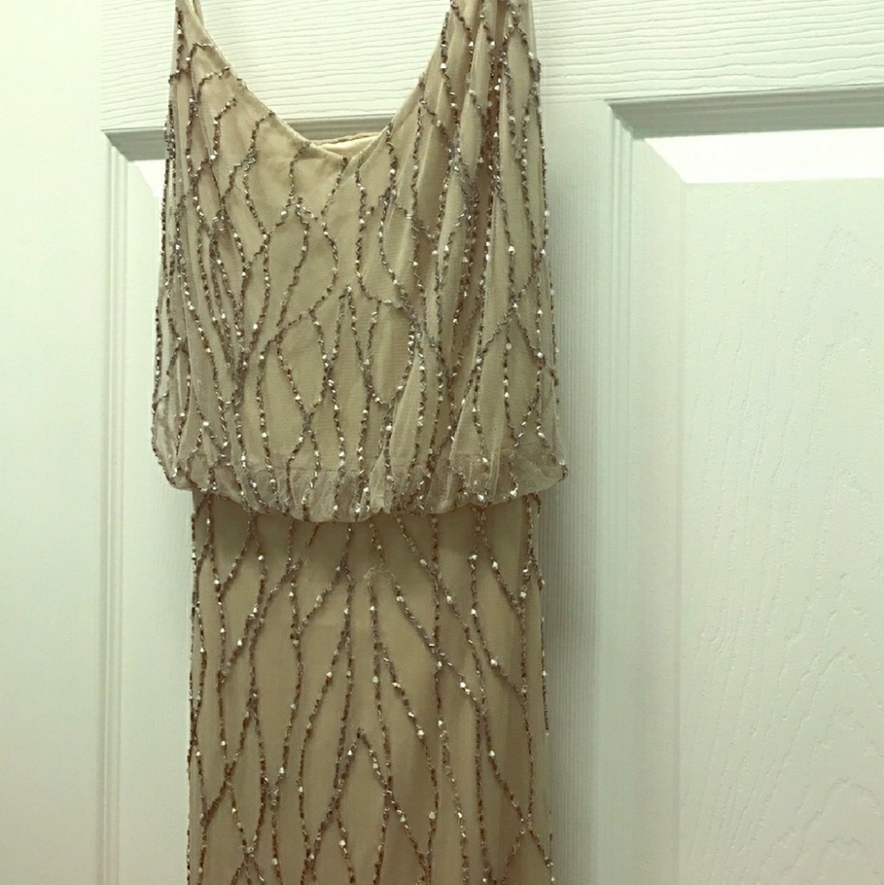 SALE Adrianna Papell Embellished Blouson Art Deco