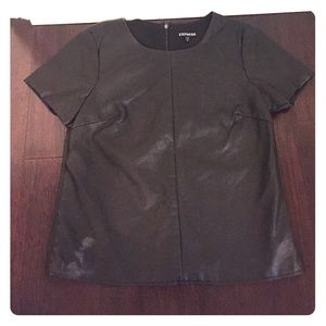 Express leather shirt