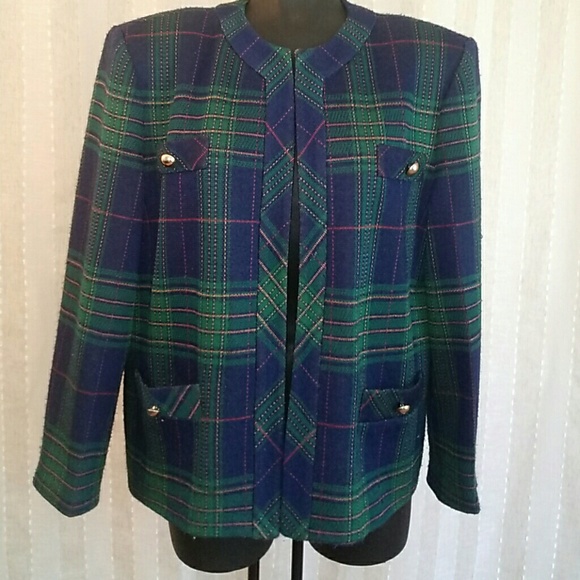Henry Lee Jackets & Blazers - Vintage Henry Lee plaid blazer