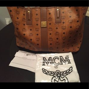 Authentic MCM Large Liz Reversible Tote