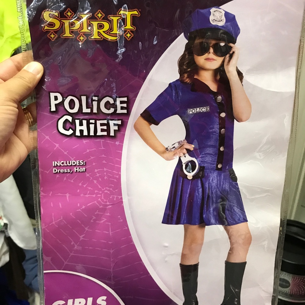 Police girl costume size 8-10