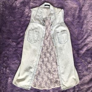 Collared button up top