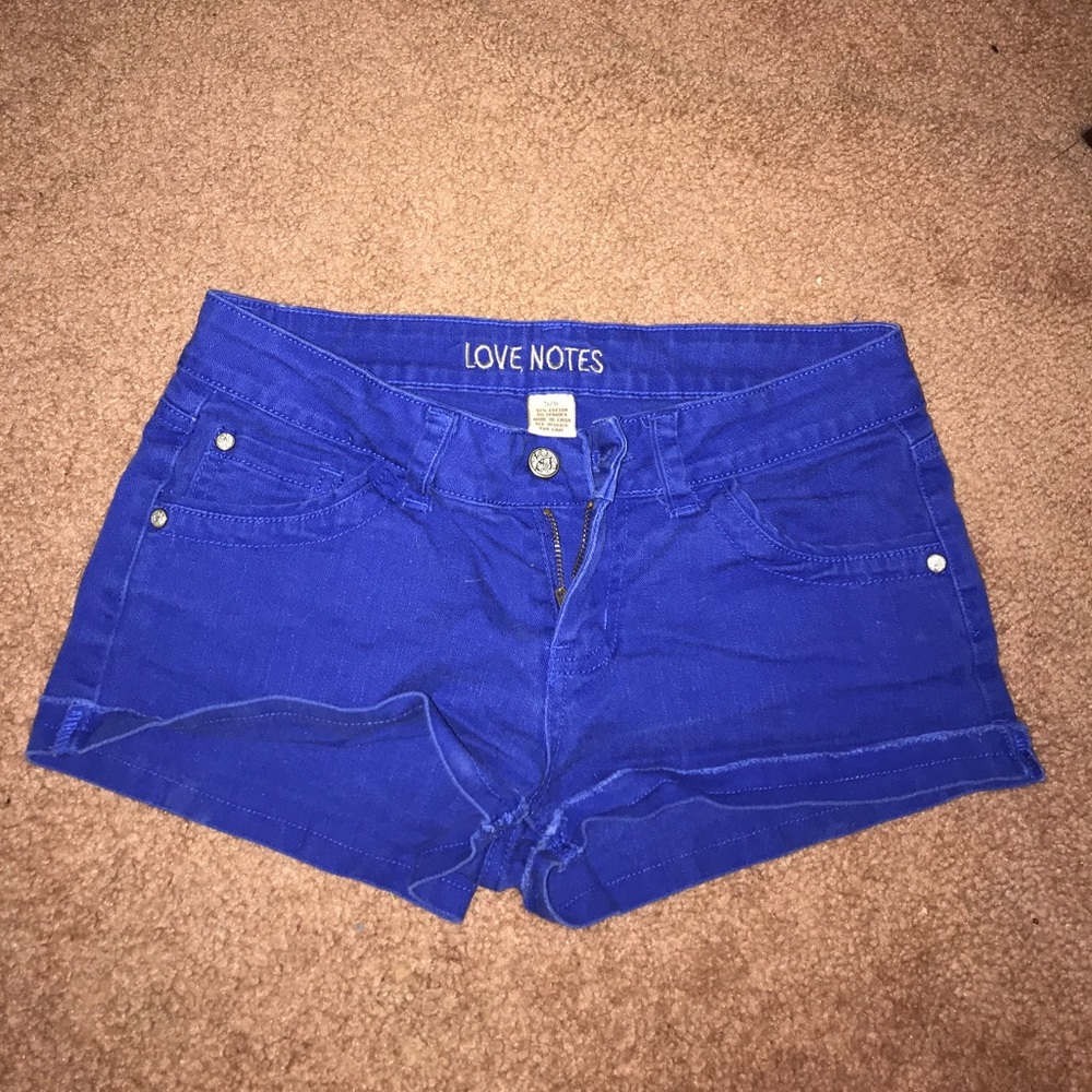 Blue shorts