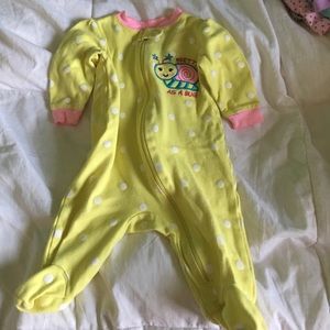 Pretty as a bug footie pajama