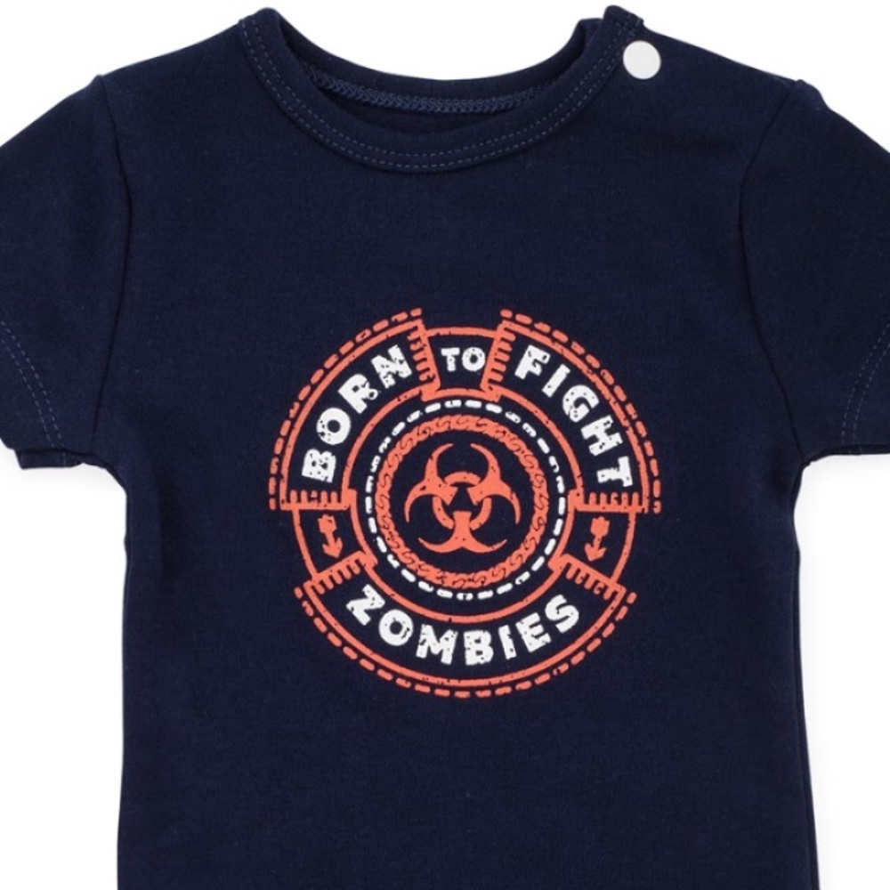 Born to fight zombies Baby Onesie