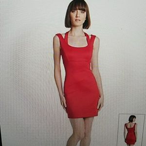 Guess Red Halter Dress
