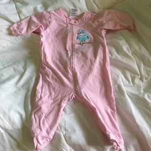 Love you more footie pajama