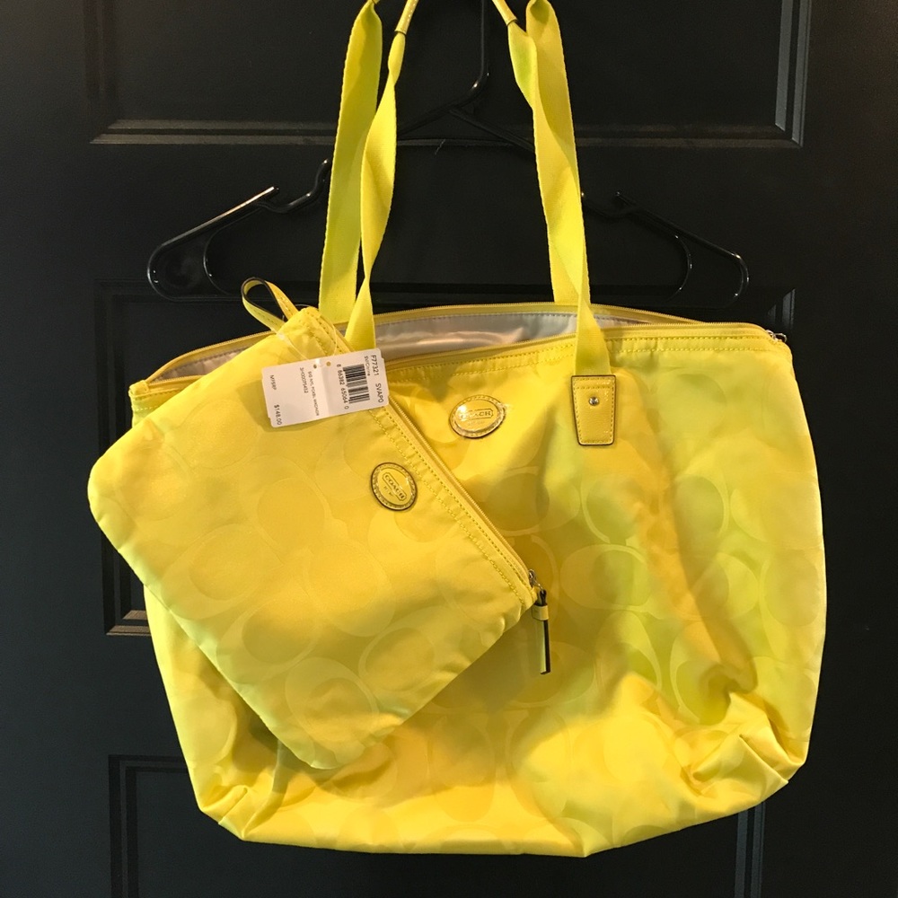 Coach bag. Great for a weekend get away! NWT