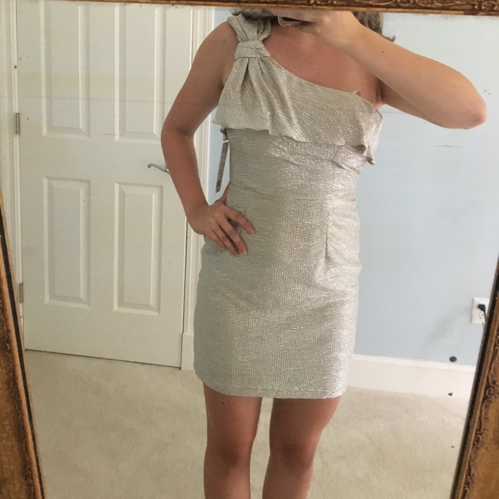 Nordstrom Gold Shimmer Evening Dress