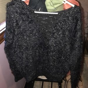 Express furry oversized top