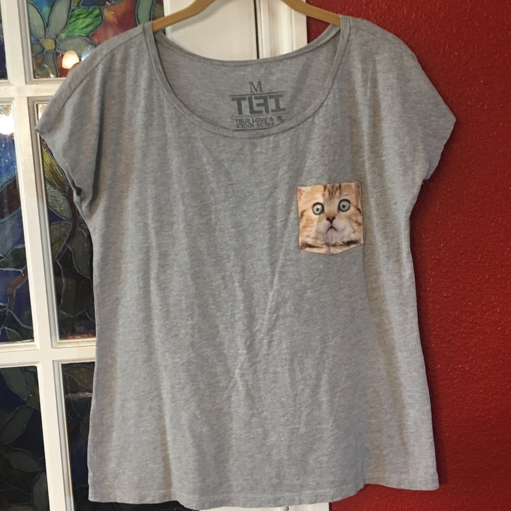 Cat frocket tee