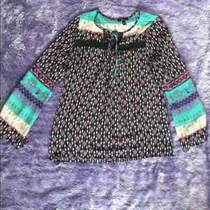 Long sleeve, silky shirt