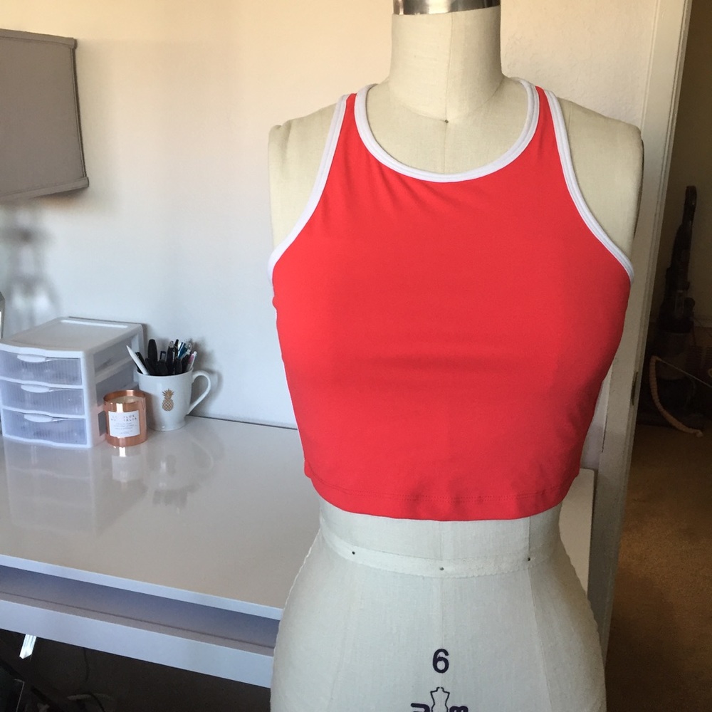 Fabletics crop top sports bra sz: S