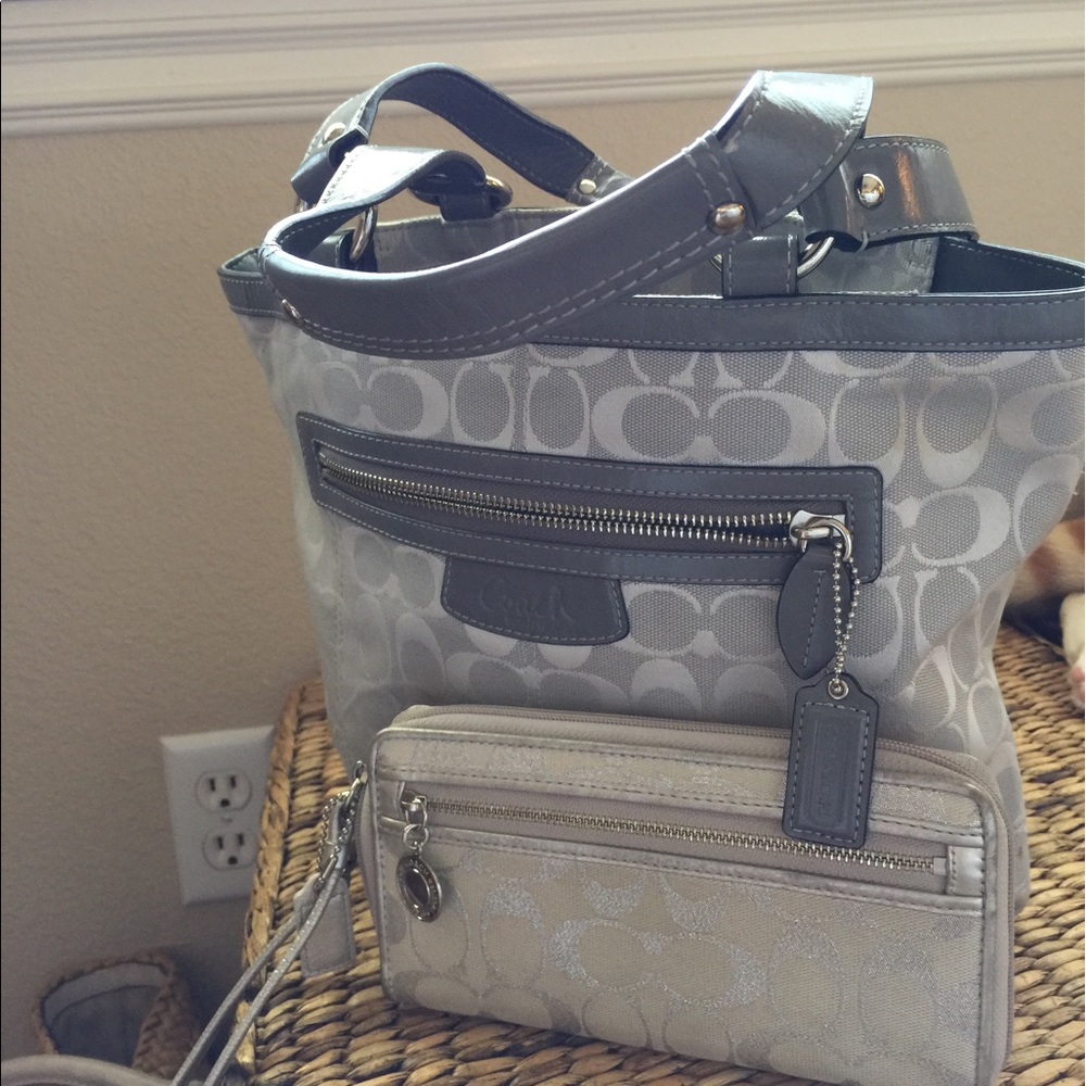 Coach handbag & wallet