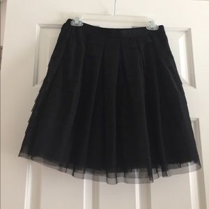BCBG Maxazria Tule Black Skirt