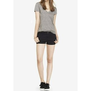Express Black Low Rise Stretch Twill Shorts