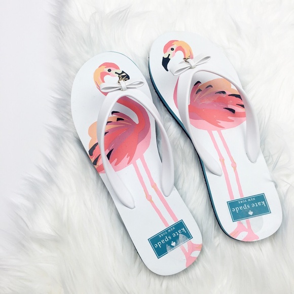kate spade Shoes - New Kate Spade Flamingo Flip Flops