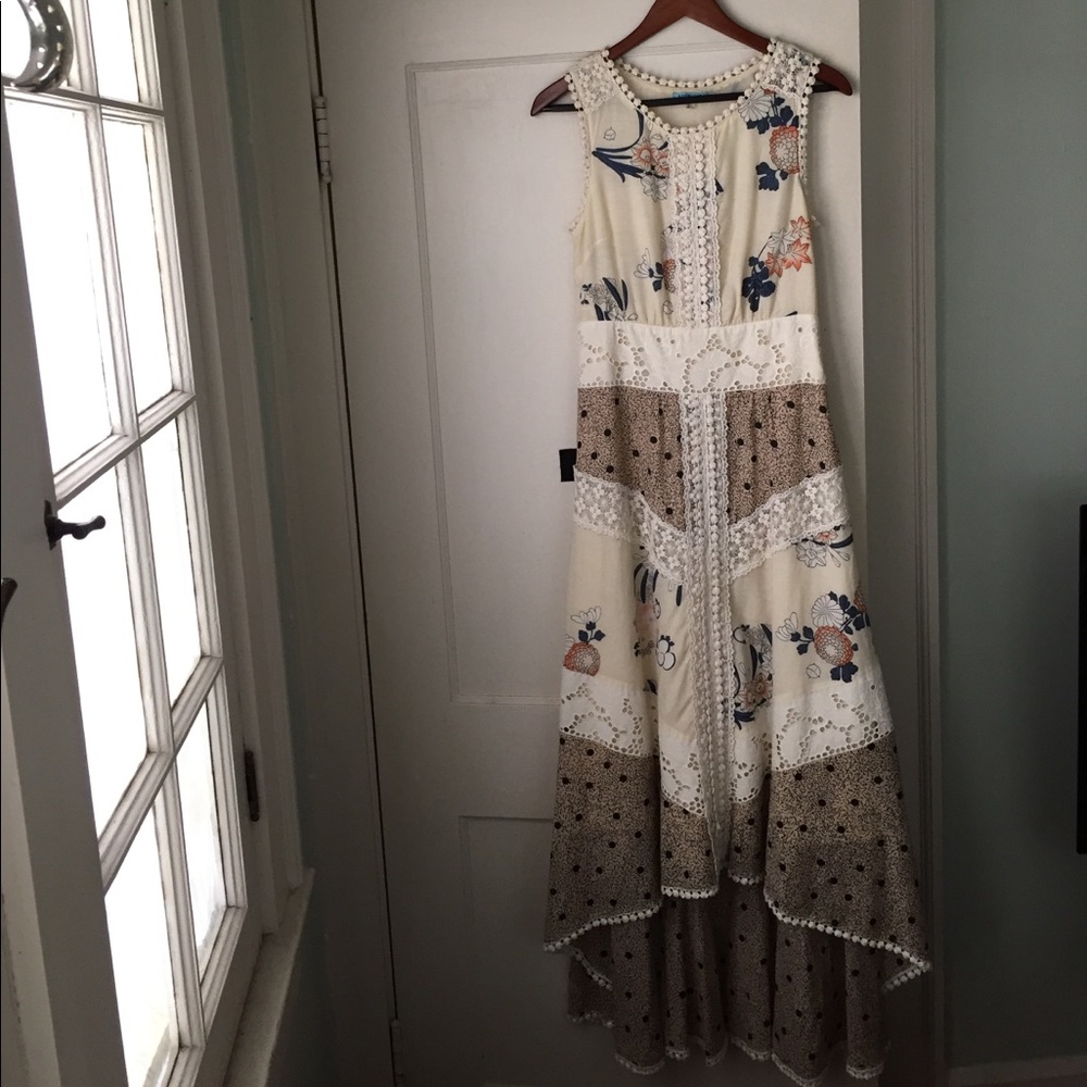 Anthropologie Leif Notes high low sleeveless dress