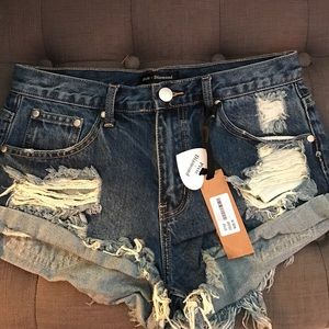 Pixie + Diamond Denim Shorts
