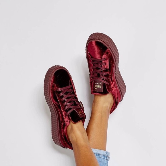 Burgundy pumas fenty Outlet