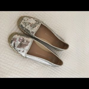🎈FINAL 🎈Franco Sarto Silver Sequined Espadrille