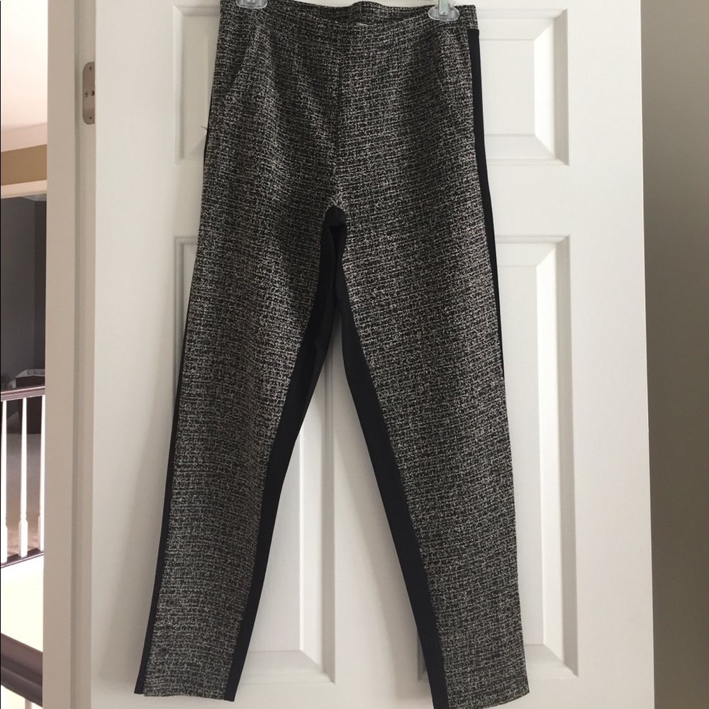 Twill Black Leggings-Anthropologie