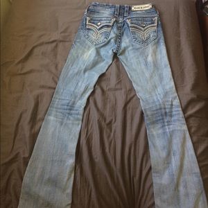 Rock Revival boot cut jeans.