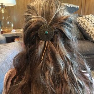 Handmade concho hair ties