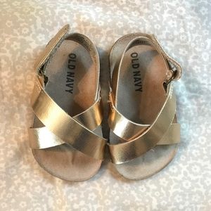 Baby Old Navy Sandals Gold