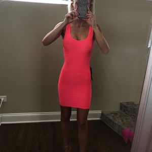 Bebe stretch body con mini dress
