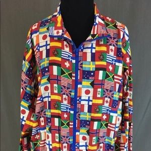Vintage 80's/90's Flag Nylon Jacket