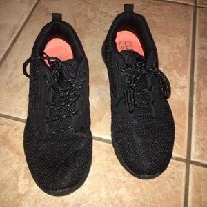 All black sneakers