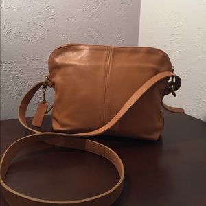 Vintage Coach-Leather Cross-body Bag