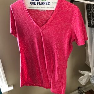 Pink Semi Fitted workout shirt