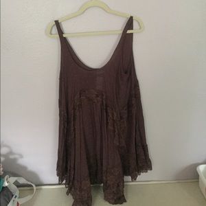 Free People Burgandy Flow Dress