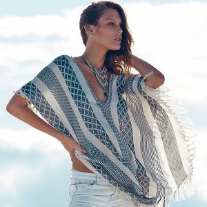 Perfect poncho for the transition into fall ‼️