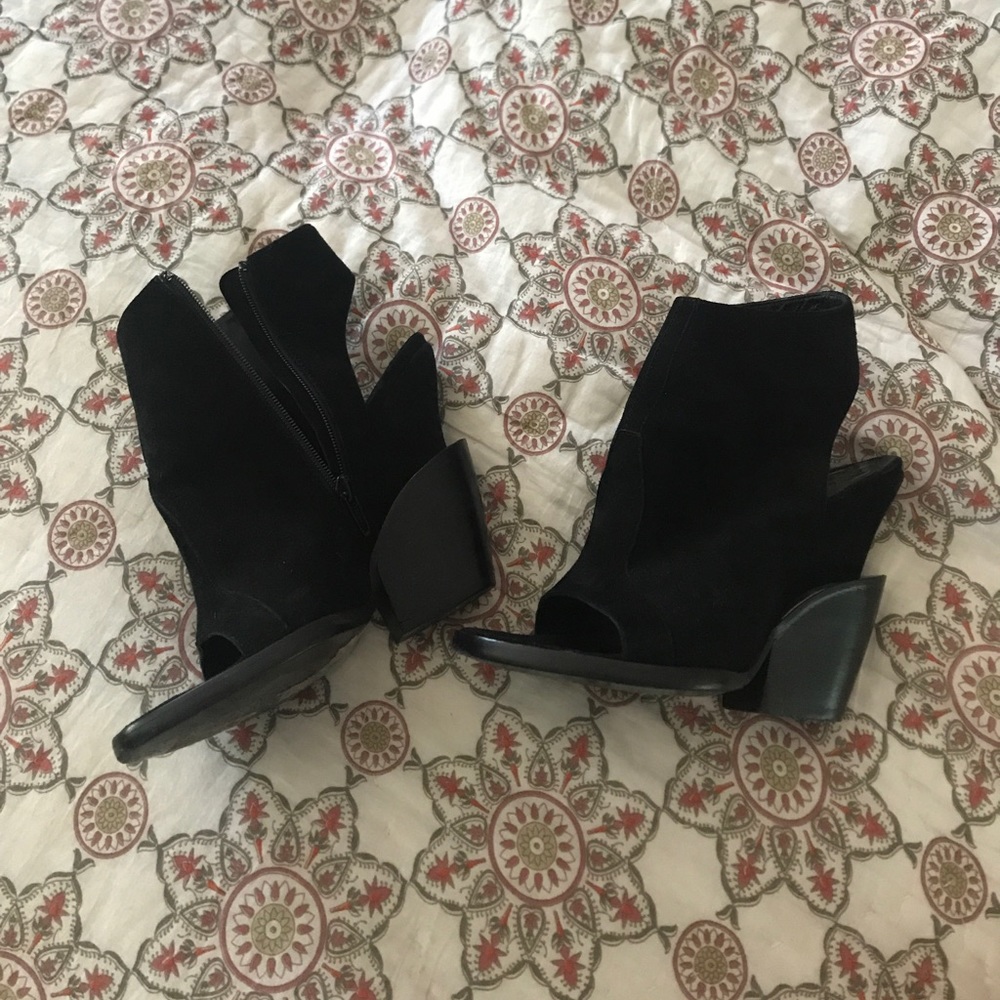 Theyskens' theory open toe booties