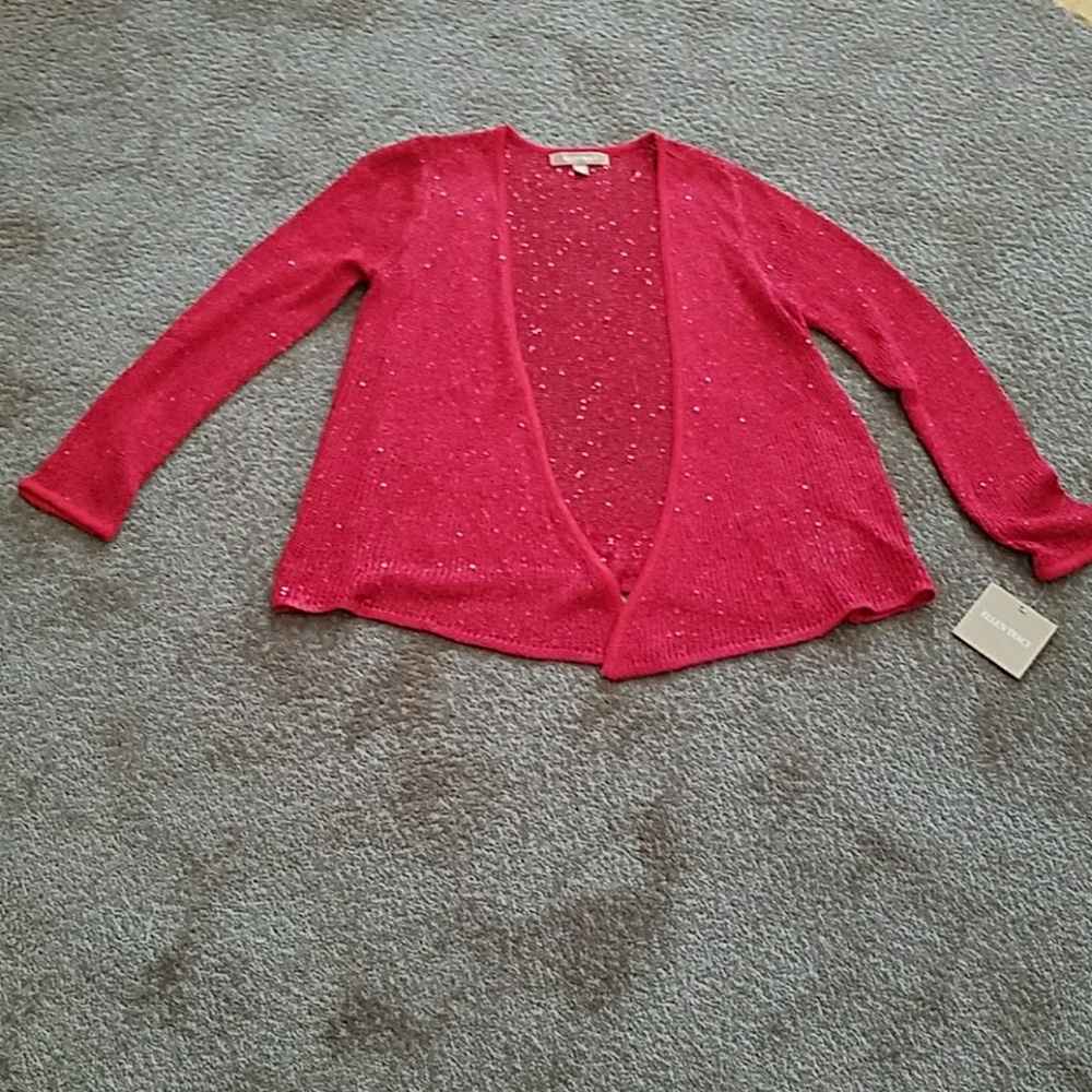 Summer weight sweater, with sequins