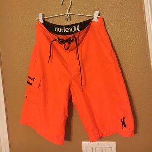 Hurley Neon Orange Bathing Suit