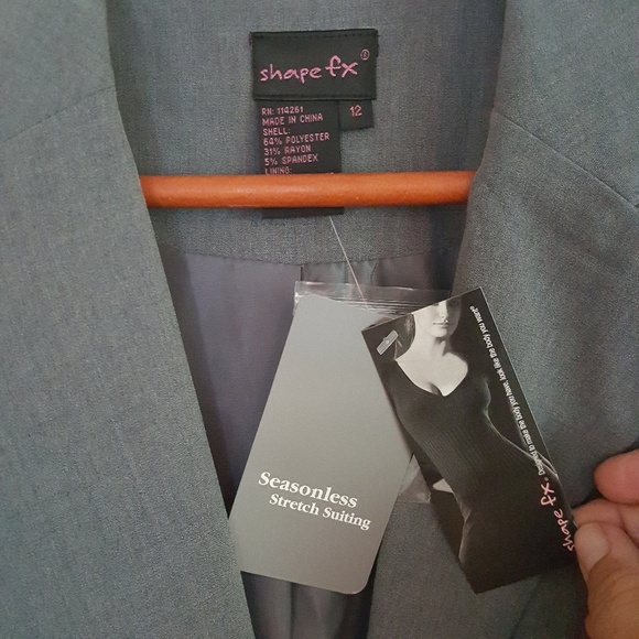 🎉 Blazer Shape FX Grey NWT - Picture 2 of 8