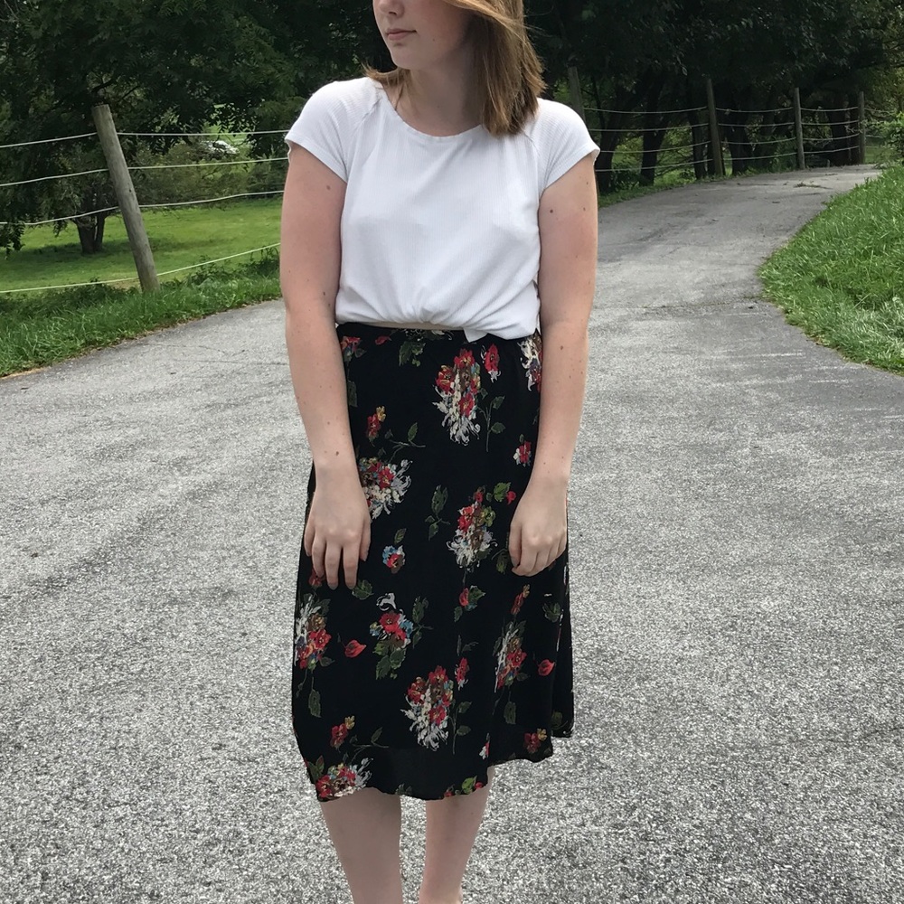 Carole Little Floral Skirt