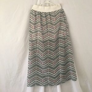 Maxi length skirt